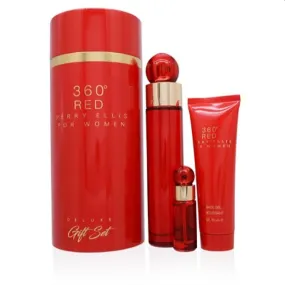 360 Red For Women Perry Ellis Deluxe Gift Set For Women