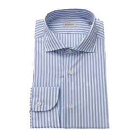 Bagutta Light Blue Cotton Men Shirt