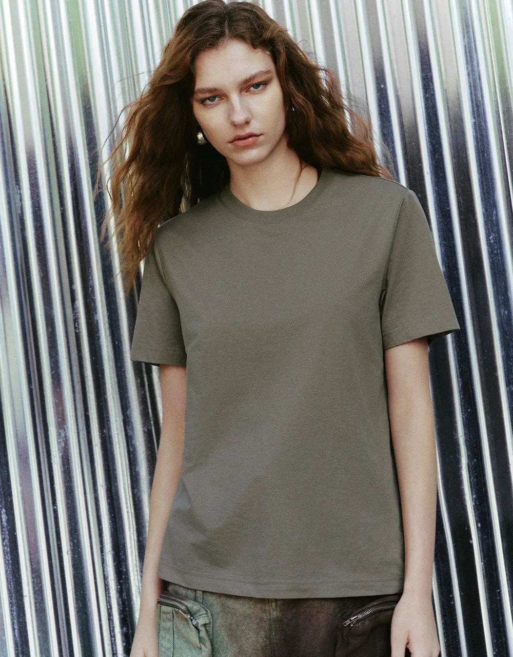 Basic Crew Neck Loose T-Shirt