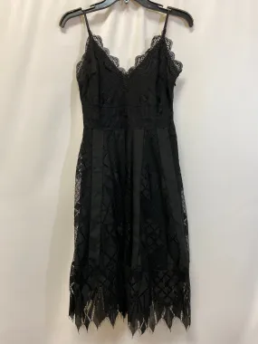 Black Dress Casual Midi Cmc, Size S