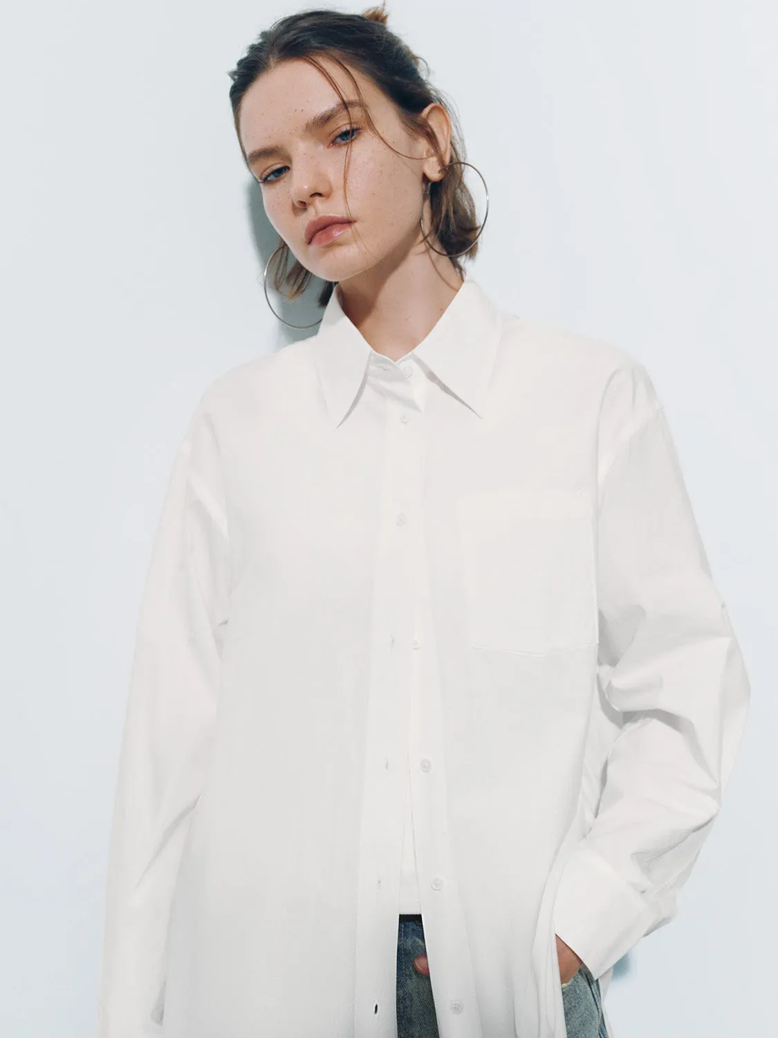 Button Up Loose Shirt