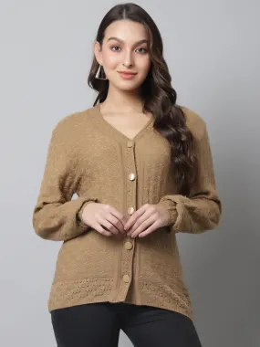 Cantabil  Women Beige Sweater