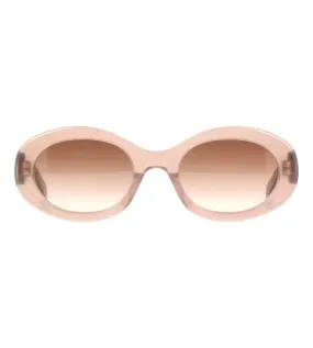 Celine Women Brown Gradient Round Sunglasses