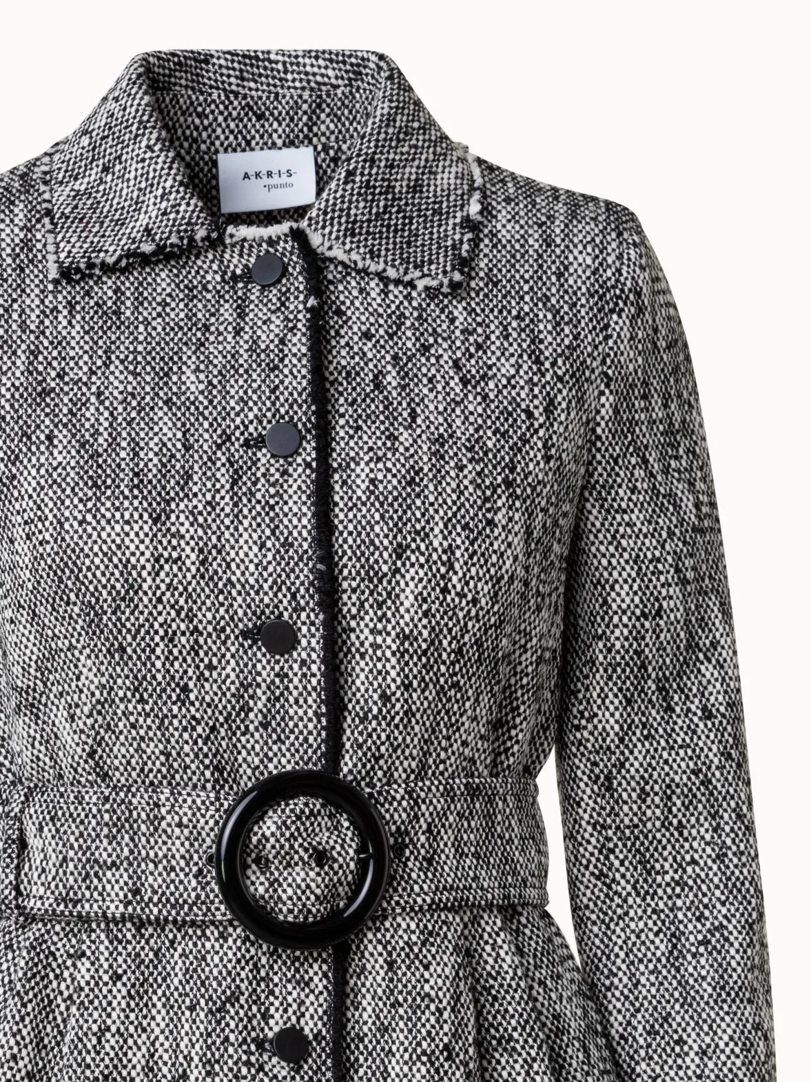 Cotton Blend Tweed Jacket