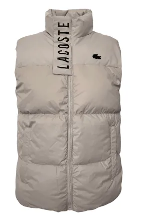 Lacoste Men Body Warmer In Beige