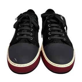 LANVIN MEN BLACK SNEAKERS (PREOWNED)