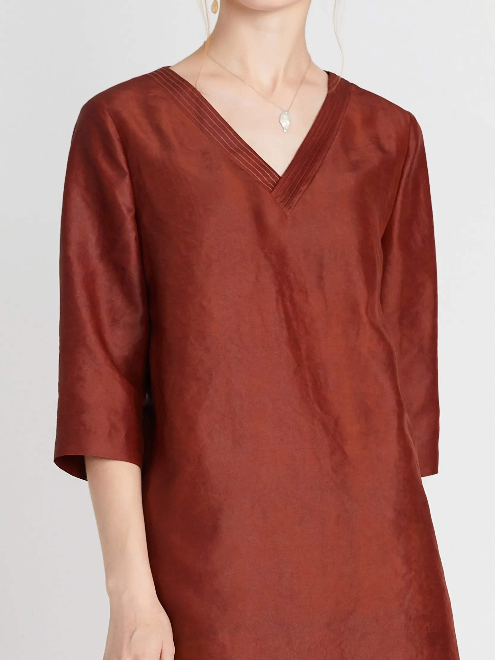 Long Loose TANGY Silk Top