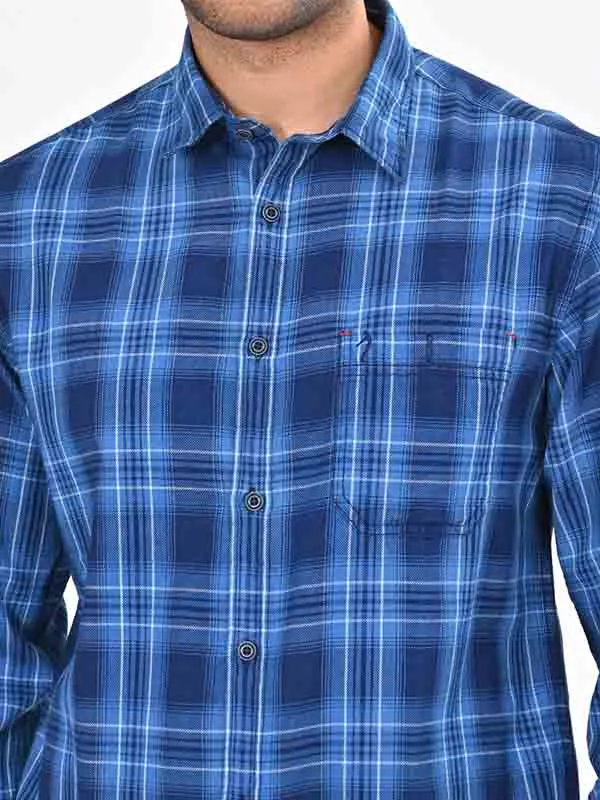 Men Checked Full Sleeve Cotton Shirt