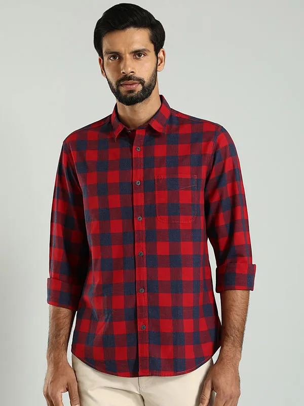 Men Checked Full Sleeve Cotton Shirt