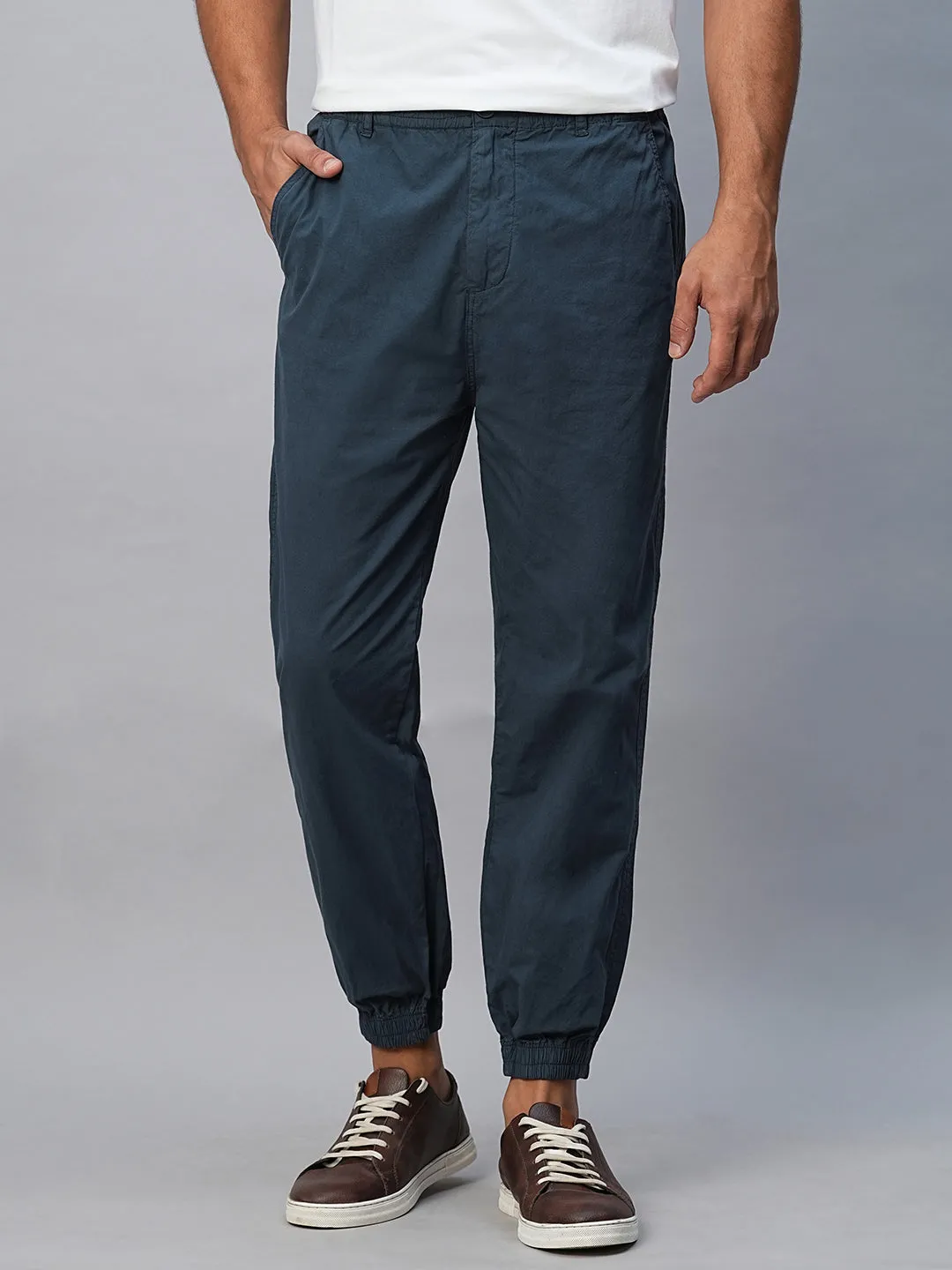 Men's Navy Cotton Jogger