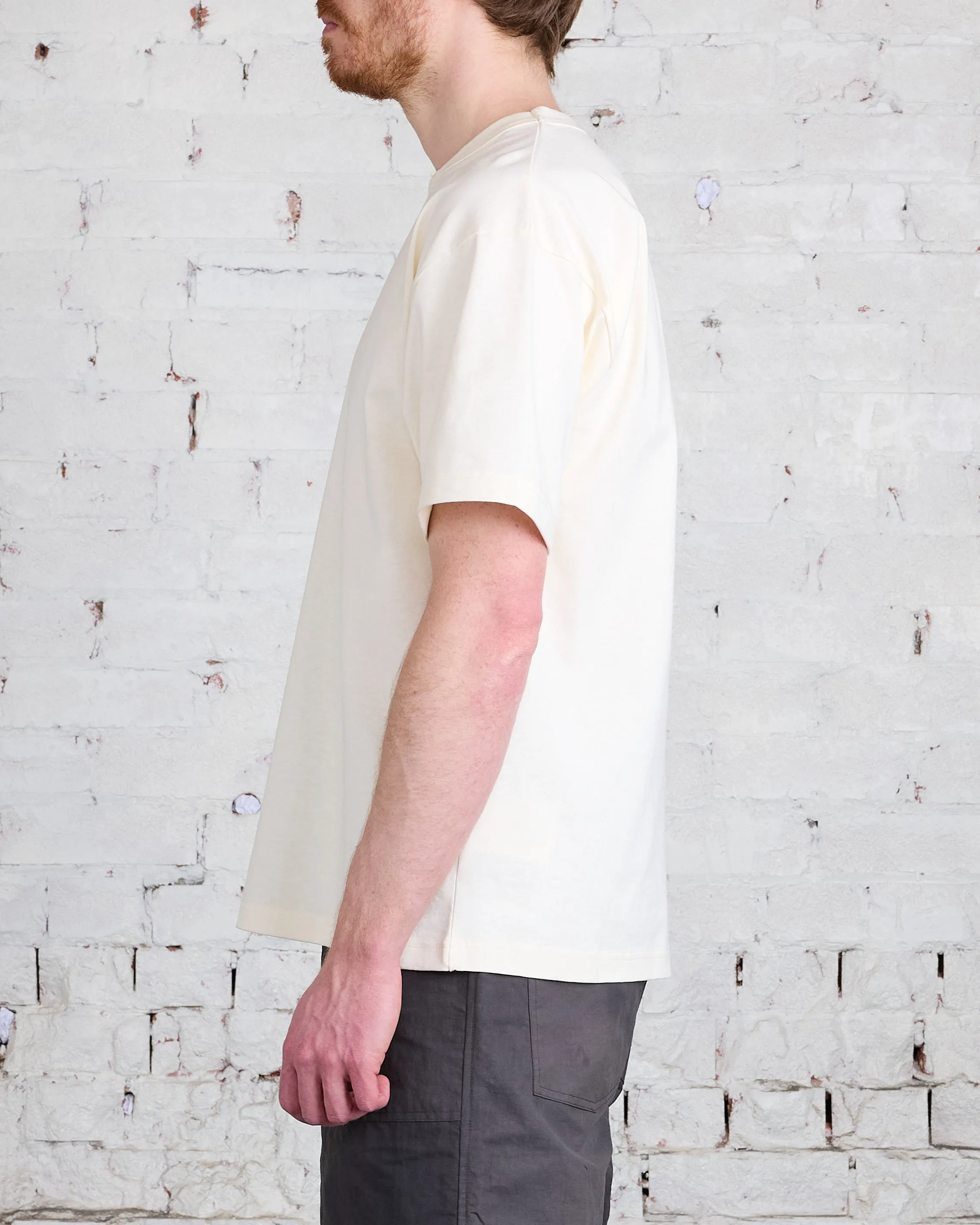 Norse Projects Simon Loose Print T-Shirt Ecru