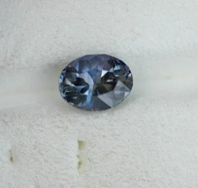 Oval Steely Blue 7x5.5mm/1.35ct Natural Tanzania Sapphire Loose Gemstone