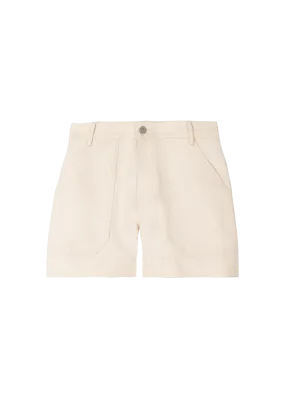 Utility cotton-tencel shorts