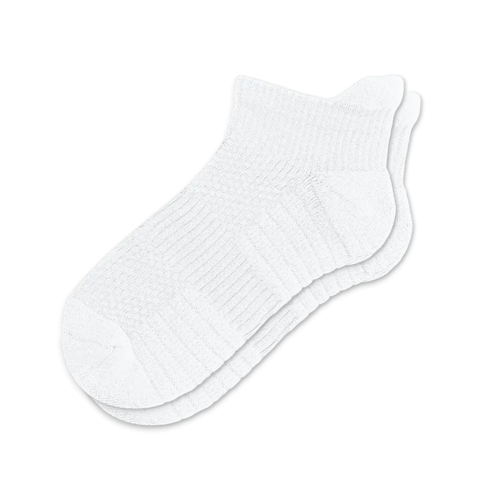 White Ankle Compression Socks